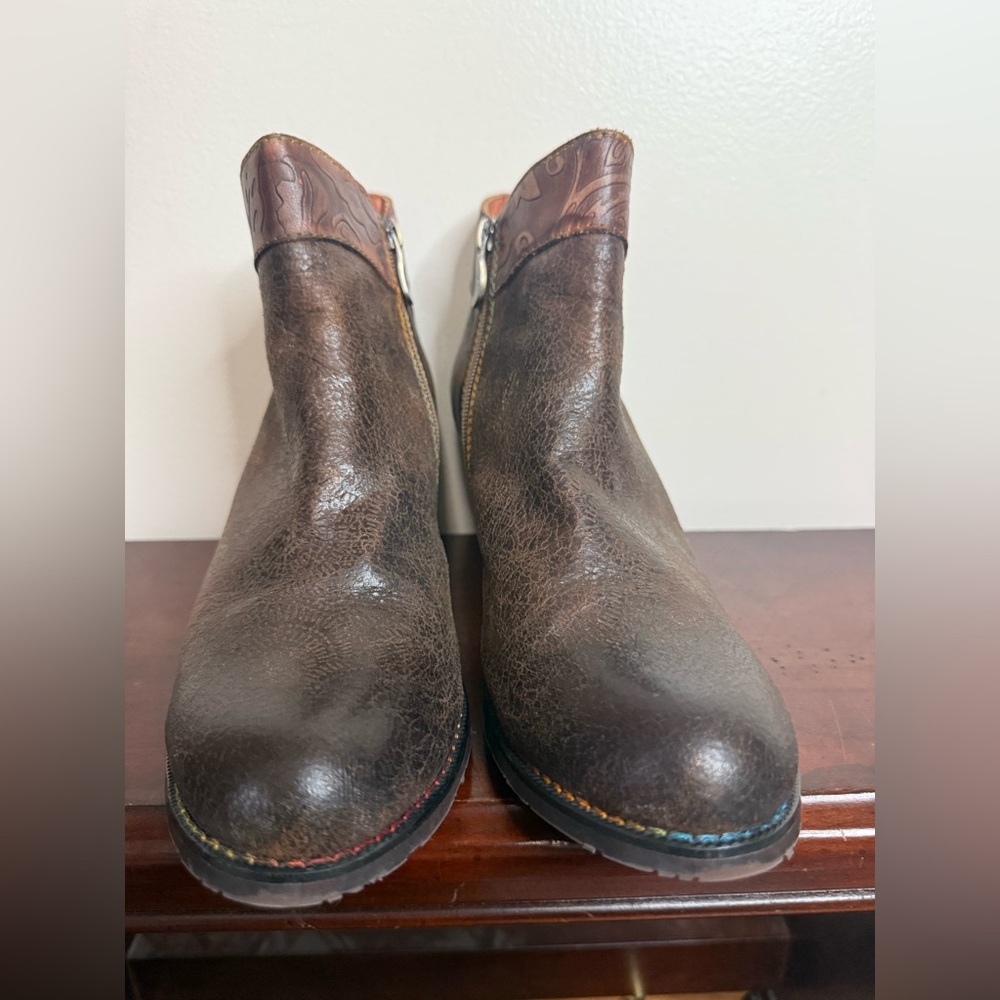 Spring Step L’artiste bestloved leather ankle boot boho in size 41 (10)